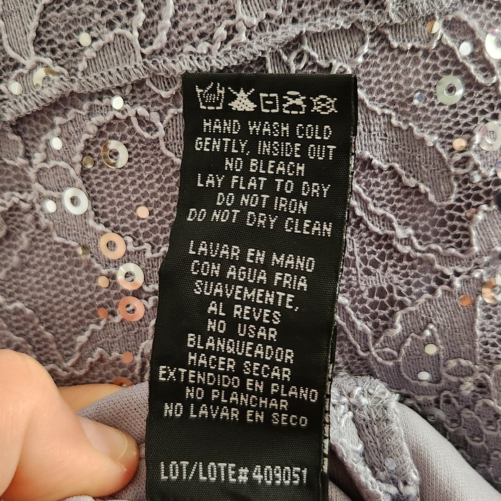 NEW - Silver Sequin Evening Dress - NWT - Picture 11 of 13